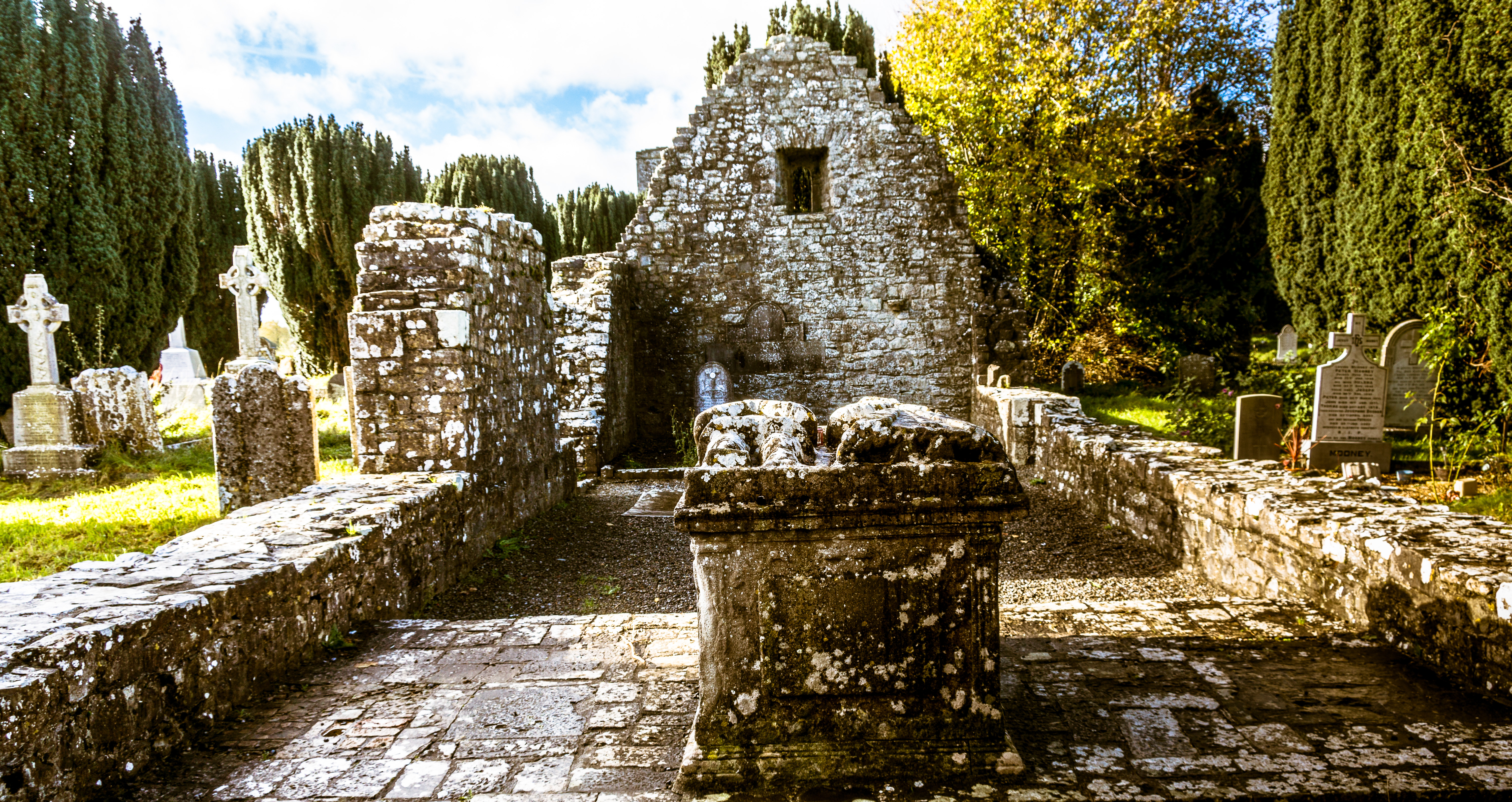Castle ruins and an old cemetery rank as one of the top tourist attractions in Newtownabbey
